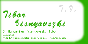 tibor visnyovszki business card